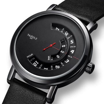 Men's Turntable Quartz Watch – Waterproof Stylish Wristwatch for Daily & Formal Wear