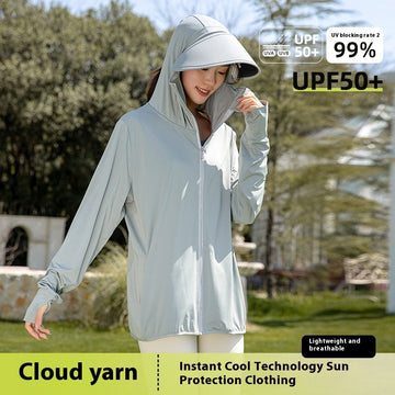 Outdoor UV Protection Ice Silk Jacket – Loose Fit, Breathable Summer Skin Coat