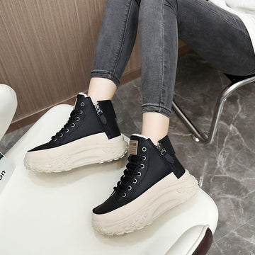 Velvet Warm Cotton Shoes for Women – Casual Winter Leisure Sports Sneakers