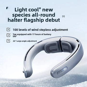 Mini USB Neck Cooling Fan – Portable Hands-Free Personal Air Conditioner