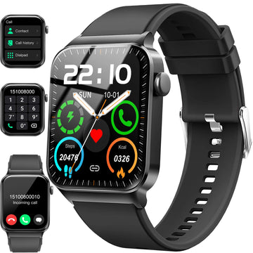 1.85" Smart Watch – Bluetooth Calling, IP68 Waterproof Fitness Tracker with 100+ Sports Modes