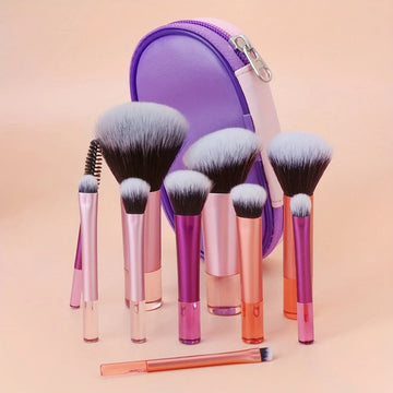 10PCS Makeup Brush Set – Soft Foundation & Eyeshadow Brushes for Daily Beauty