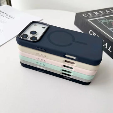 Magnetic Liquid Silicone MagSafe Case for iPhone 17 Pro Max / 17 Pro / 17 Air | Alloy Lens & Wireless Charging