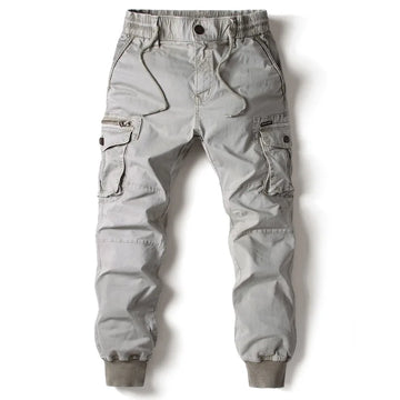 Men's Tactical Cargo Pants – Full-Length Cotton Joggers for Casual & Military Style