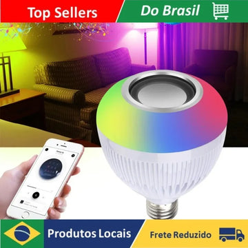 12W LED Bluetooth Speaker with Remote – Colorful Light Wireless Speaker for Home & Party