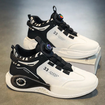 Men's Rotating Buckle Sneakers – Non-Slip, Durable Outdoor Shoes