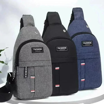 New Men's Chest Bag – Single Shoulder Casual Nylon Crossbody Bag