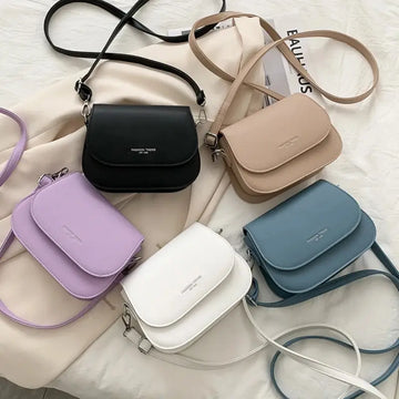 Women's Crossbody Bag – New Solid Color Retro Casual Flipped Fashion Bag