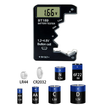BT-189 Universal Battery Tester – LCD Display for AA/AAA/C/D/9V/1.5V Batteries