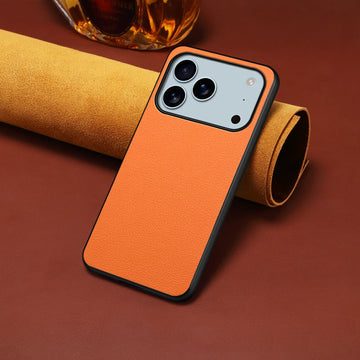 Luxury PU Leather iPhone 17 Case – Shockproof Bumper Back Cover (17/17 Air/17 Pro Max)