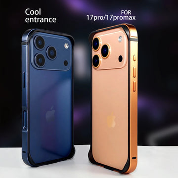 Metal Creative Border Case for iPhone 17 / 17 Pro / 17 Pro Max | Slim Protective Frame Cover