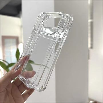 Clear Hard Acrylic iPhone 17 Case – Shockproof Transparent Cover for iPhone 17 / 17 Air / 17 Pro / Pro Max
