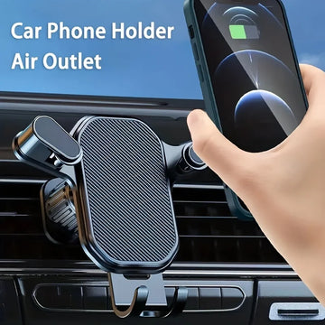 Car Phone Holder Air Vent Clip Mount – Universal Smartphone Stand for 4.7–6.7 Inch Devices & GPS Support