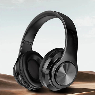 Wireless Bluetooth 5.0 Headphones – Foldable On-Ear Stereo Headset with Microphone for Sports & Gaming