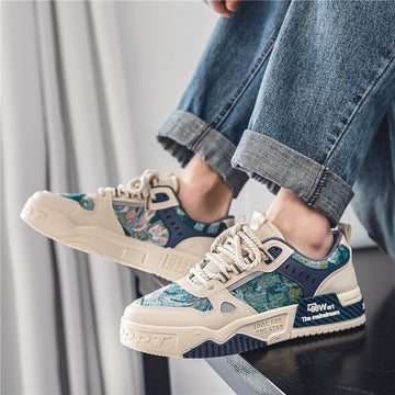 Men’s Chunky Thick Sole Sneakers – Casual Streetwear Sports Shoes
