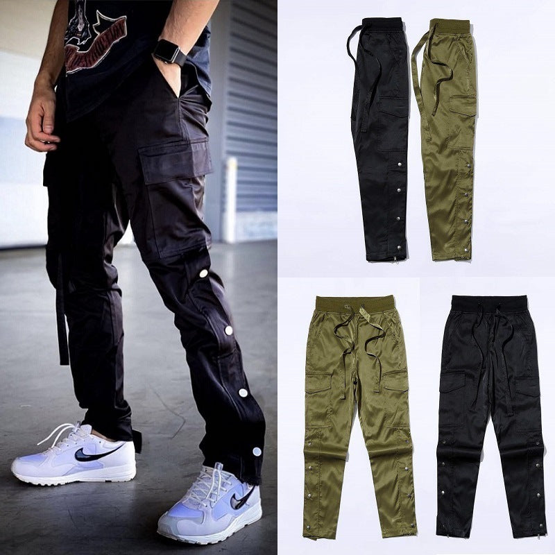 Men’s Techwear Cargo Joggers – Waterproof Streetwear with Multi-Pockets