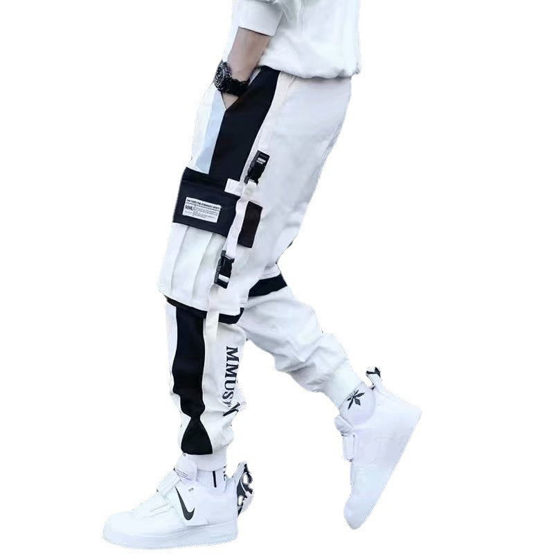 Cropped Casual Pants With Multiple Pockets