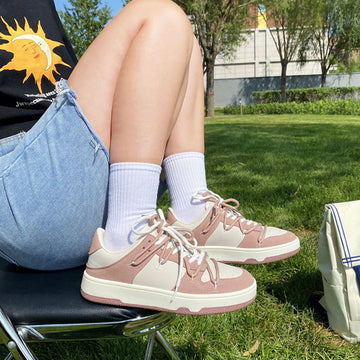 Girls' Niche Design Casual Retro Sports Shoes – Stylish & Comfortable Footwear