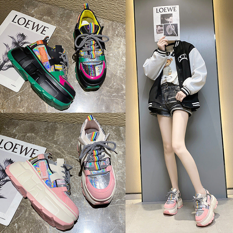 Sequin Street Platform Shoes – Bold Glitter Sneakers for Trendy Outfits