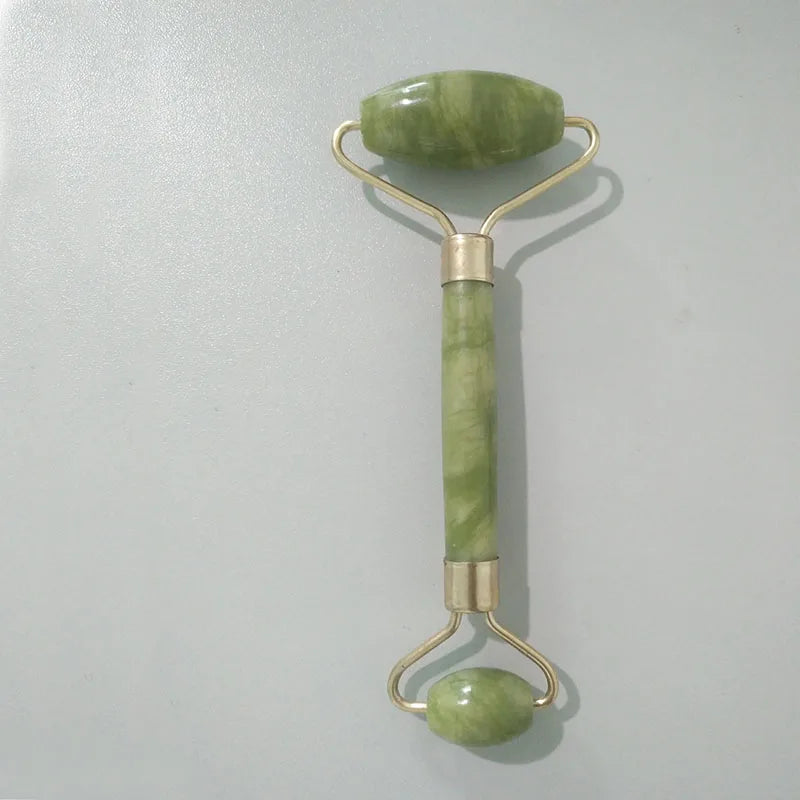 Double Head Jade Facial Roller – Skin Relaxation & Slimming Beauty Tool