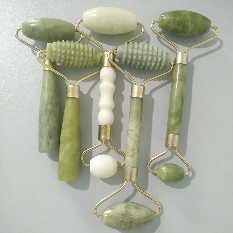 Double Head Jade Facial Roller – Skin Relaxation & Slimming Beauty Tool