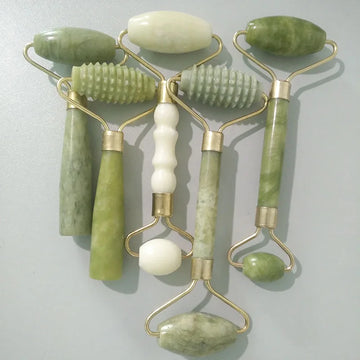 Double Head Jade Facial Roller – Skin Relaxation & Slimming Beauty Tool