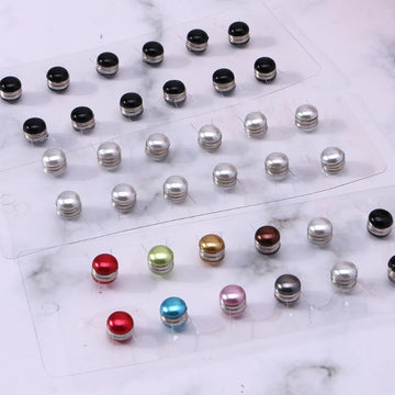 Strong Metal Plating Magnetic Hijab Clip – Safe No Hole Luxury Brooch for Muslim Scarf