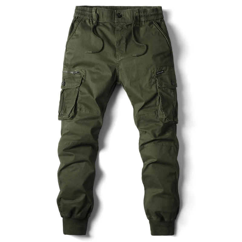 Men's Cargo Pants Plus Size – Jogging Casual Cotton Full-Length Tactical Streetwear Trousers