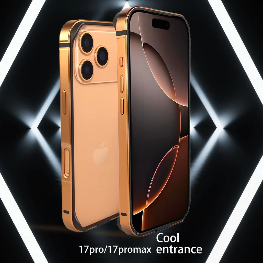 Metal Creative Border Case for iPhone 17 / 17 Pro / 17 Pro Max | Slim Protective Frame Cover