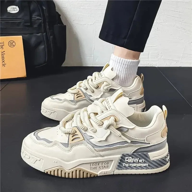 Men's Fashion Sneakers – Soft Sole Running Shoes for Autumn