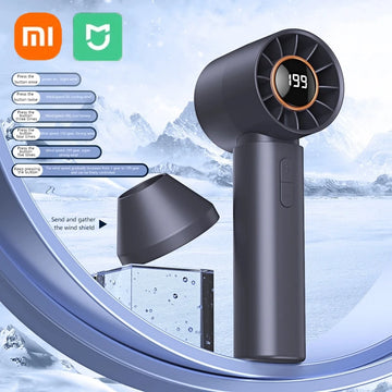 Mini Bladeless Handheld Fan – USB Rechargeable, Portable High-Speed Personal Fan