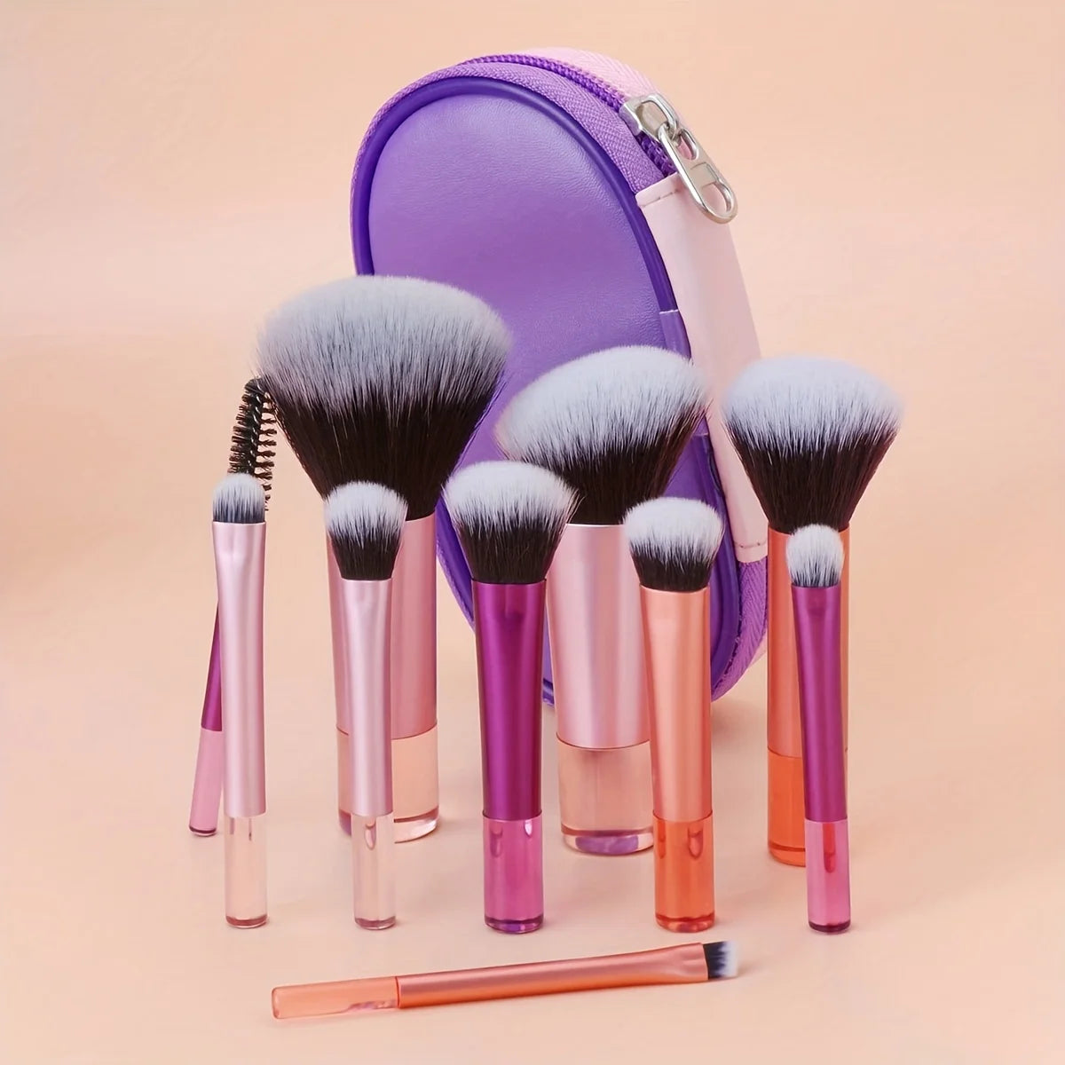 10PCS Makeup Brush Set – Soft Foundation & Eyeshadow Brushes for Daily Beauty