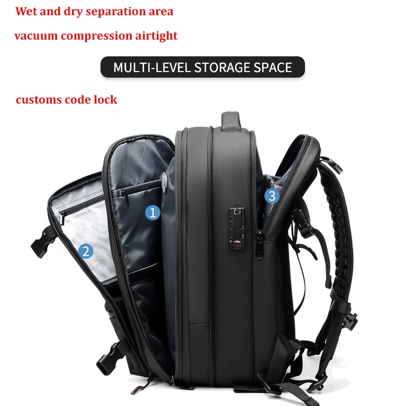 kpack – Large CapaMen’s Travel Baccity 17-Inch Laptop, Business, School & Hiking Bag with Expandable Design