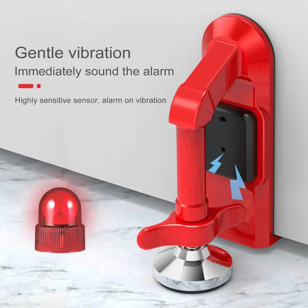Portable Alarm Door Stopper – Alloy Travel Security Lock for Apartment & Hotel