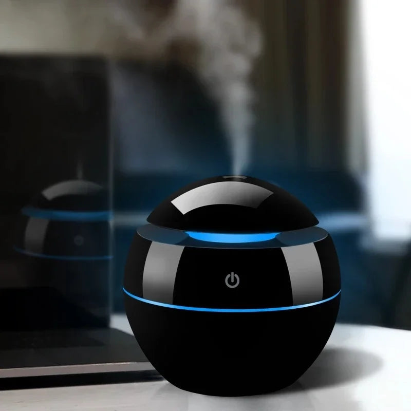 USB Rechargeable Ultrasonic Air Humidifier – Essential Oil Diffuser for Home & Office