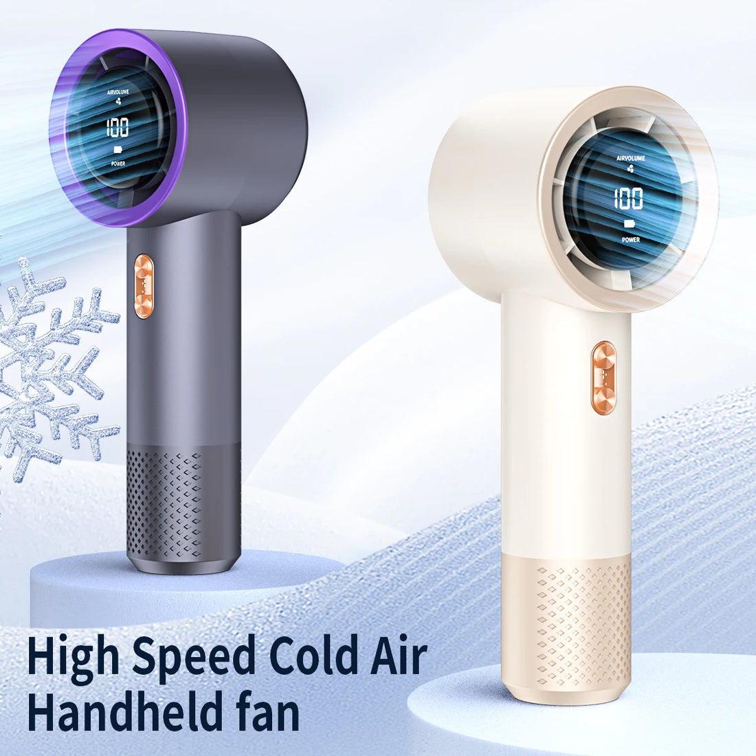 Handheld High-Speed Mini Fan – Portable Air Conditioner with 6 Fans & 199 Speed Levels