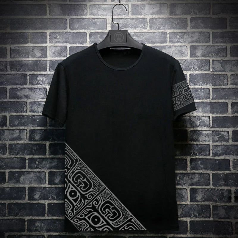 Men’s Oversized Graphic Tee – 100% Cotton Grunge Gothic Streetwear T-Shirt Up to 5XL