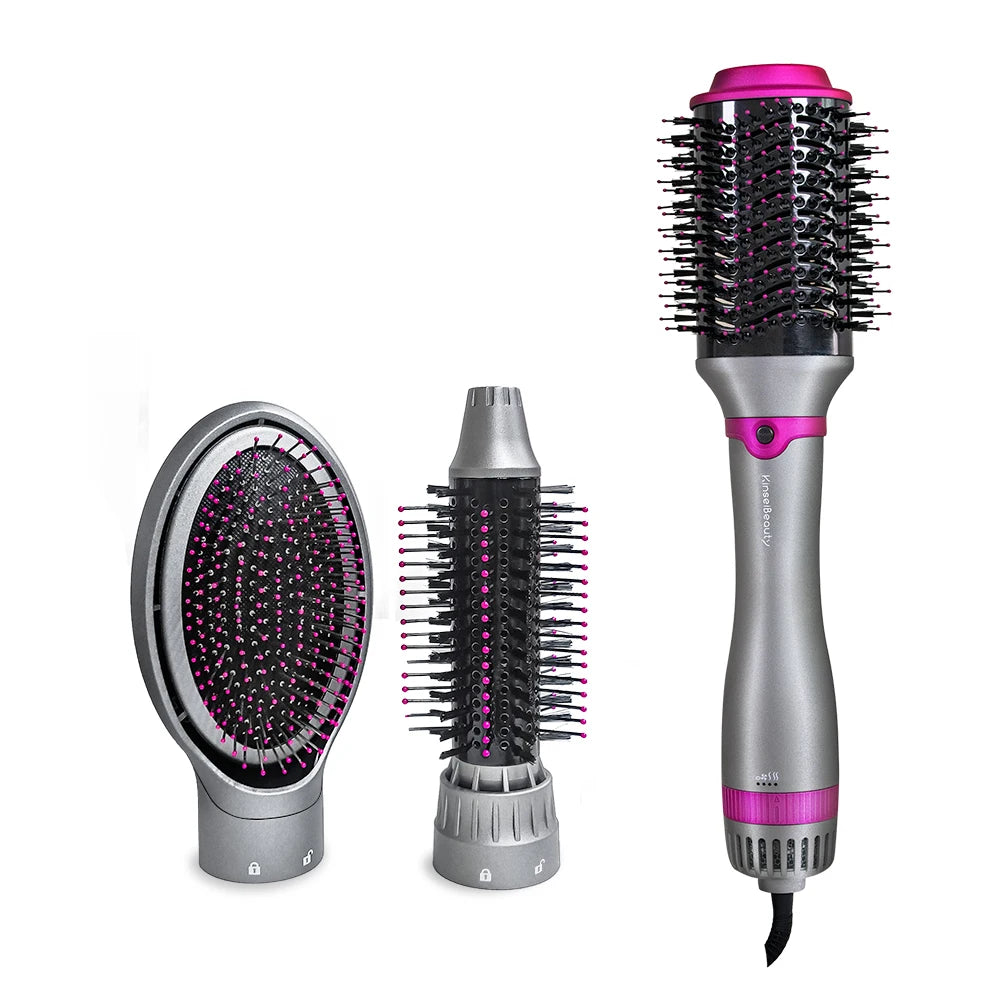 Electric Hair Straightener Brush – Fast Heating Detangling & Styling Tool