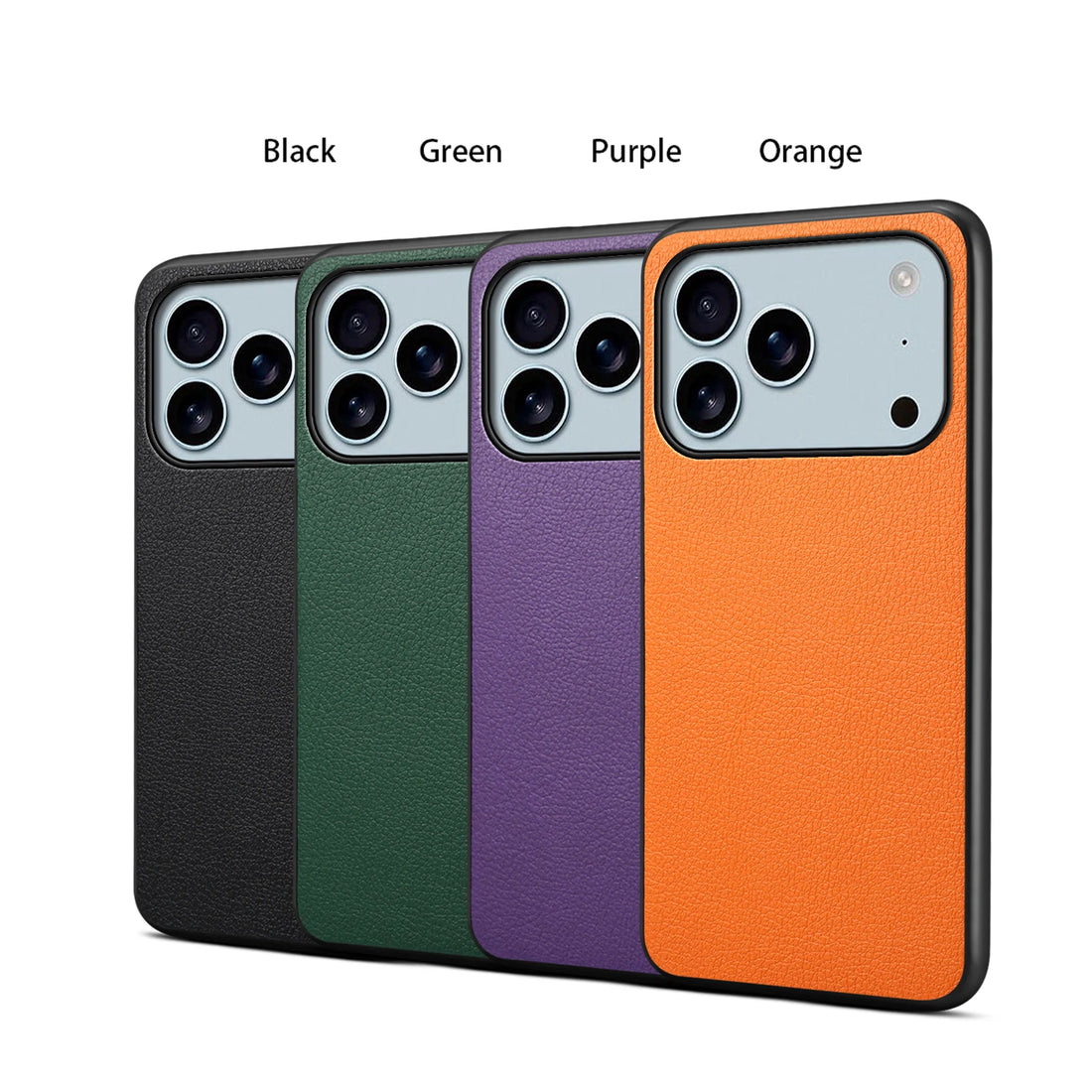 Luxury PU Leather iPhone 17 Case – Shockproof Bumper Back Cover (17/17 Air/17 Pro Max)