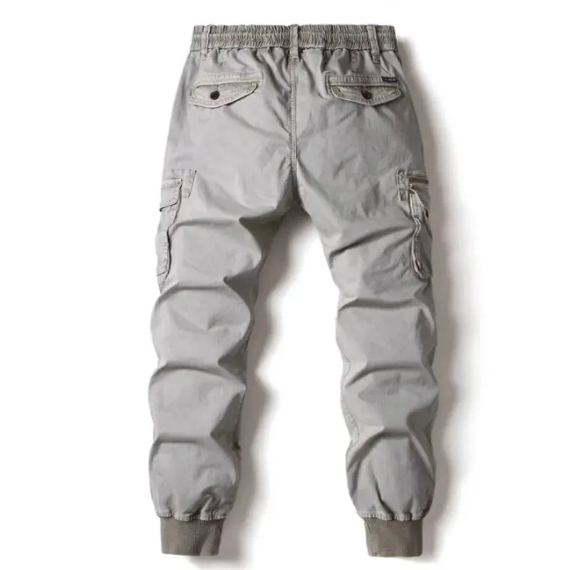 Men's Tactical Cargo Pants – Full-Length Cotton Joggers for Casual & Military Style