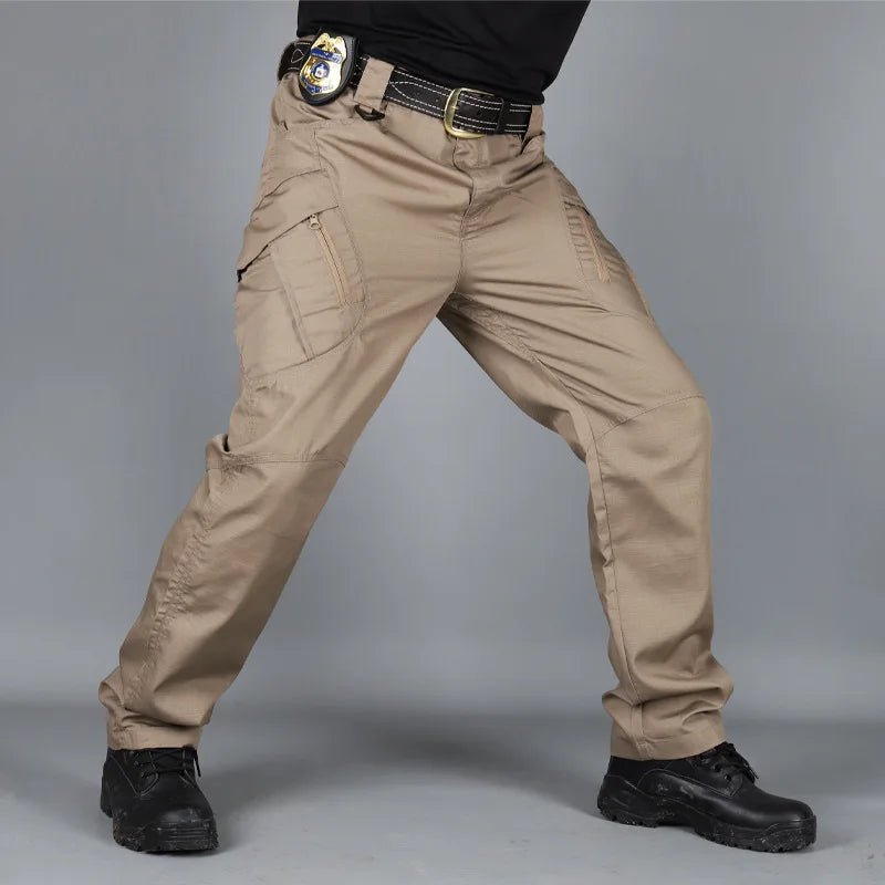 Tactical Cargo Pants Men – Waterproof SWAT Combat Military Camouflage Joggers