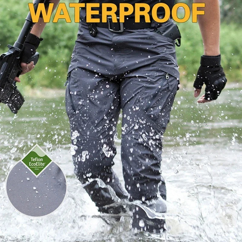 Men's Cargo Pants – Multi-pocket Waterproof Wear-resistant Casual Training Overalls