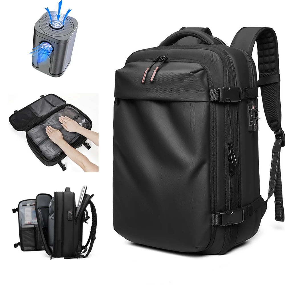Men’s Large Capacity Travel Backpack – 17-Inch Laptop, Business, School & Hiking Bag with Expandable