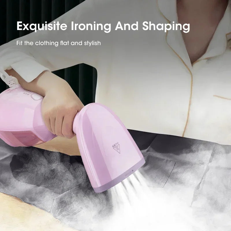 1500W Handheld Garment Steamer – 330ml Portable Fabric Steam Iron for Home & Travel
