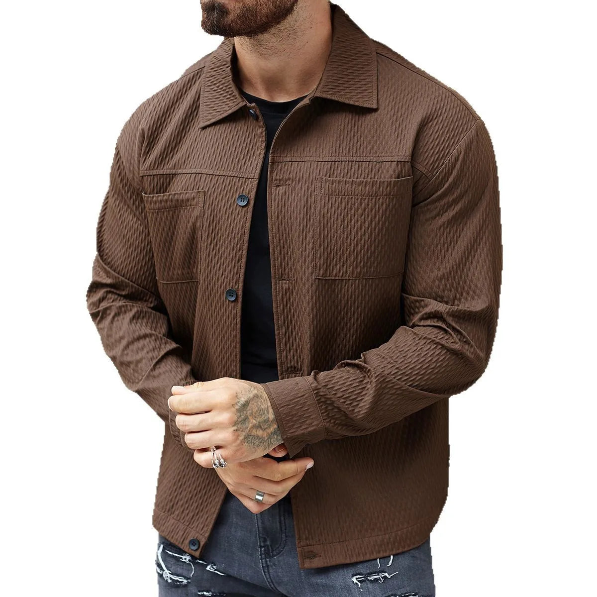 High-Quality Men's Casual Fashion Shirt – Stylish Collar, Comfortable Fit