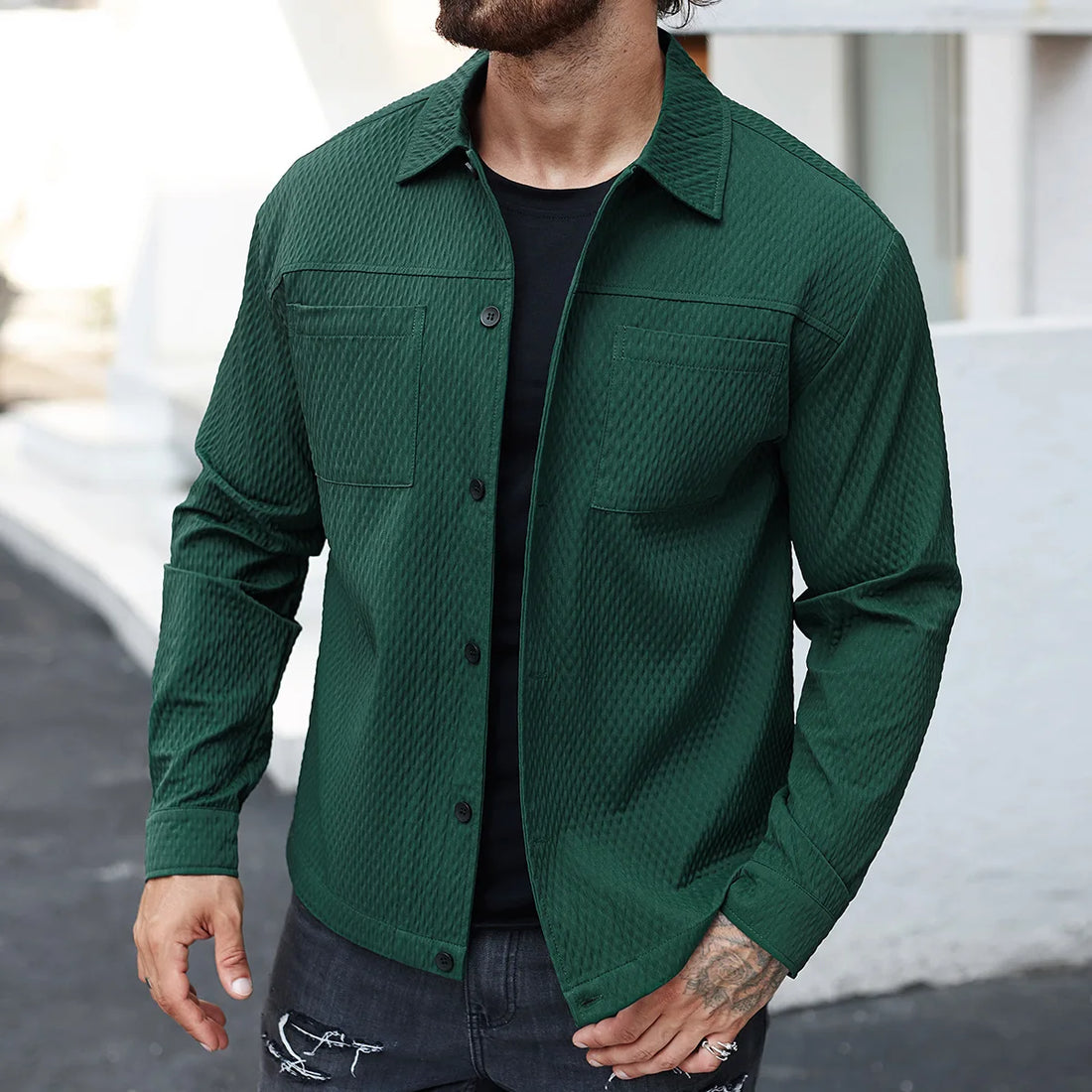 High-Quality Men's Casual Fashion Shirt – Stylish Collar, Comfortable Fit