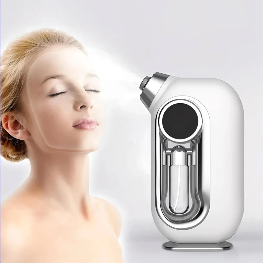 Facial Skin Moisturizing Mist Sprayer – Cordless Airbrush Oxygen Injector & Deep Cleaning Device