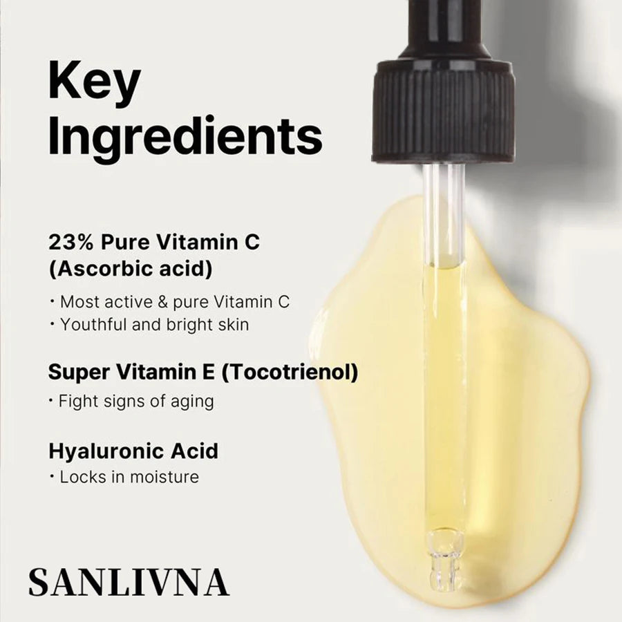 23% Vitamin C Face Serum – Dark Spot Remover & Brightening Anti-Aging Whitening Skin Care Formula