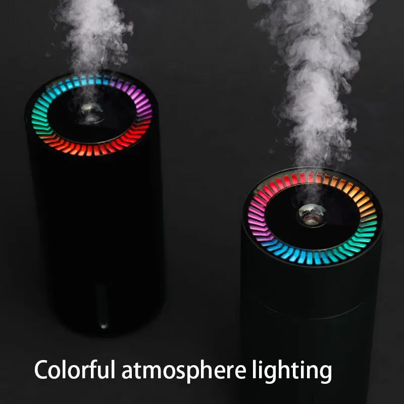Mini Car Humidifier Diffuser – 260ML Aromatherapy Air Sprayer with LED Light for Home & Bedroom