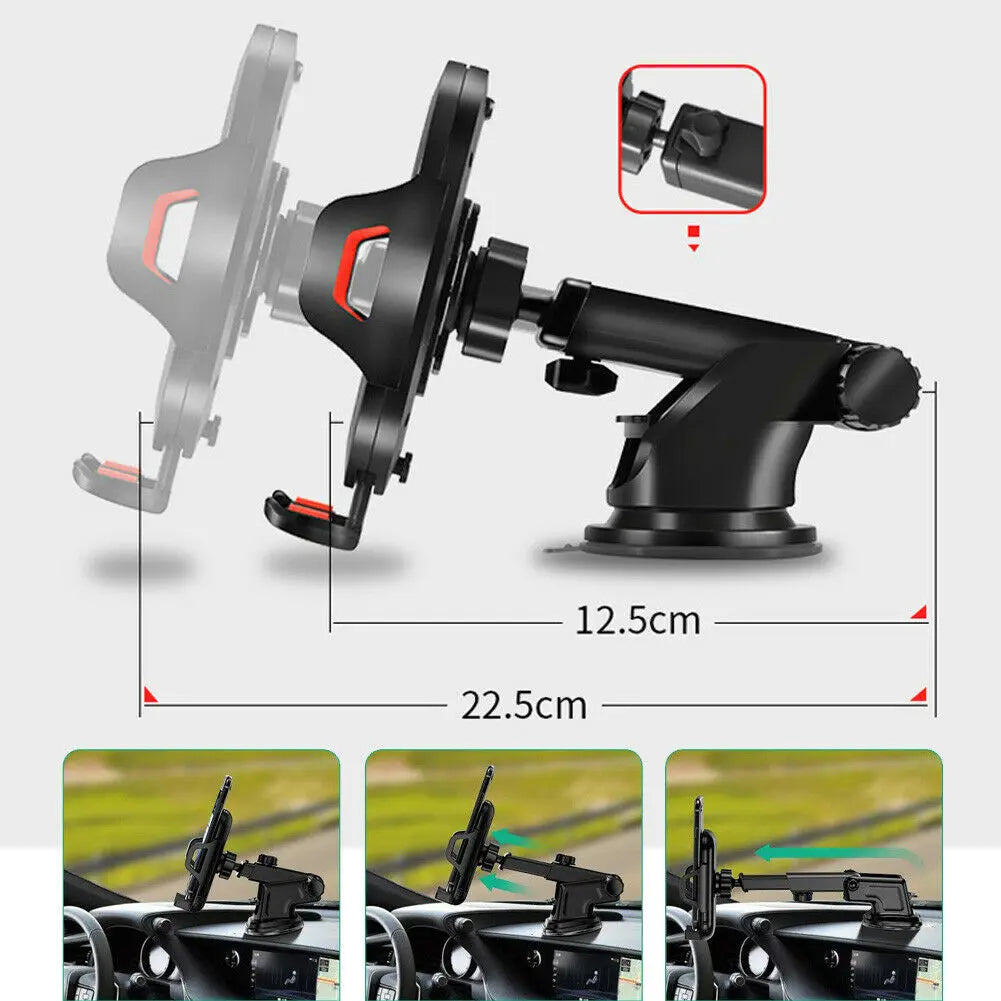 Car Phone Holder Sucker Mount – Universal Stand for iPhone, Xiaomi, Huawei & More